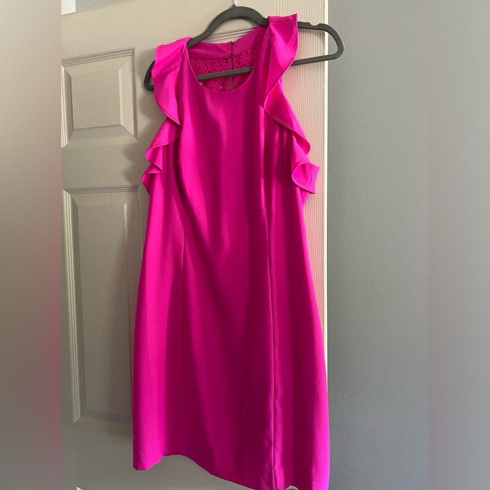 Lilly Pulitzer dress - hot pink with gold stitching size L